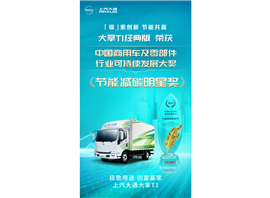 中国商用车及要部件行业可持续发展大奖
